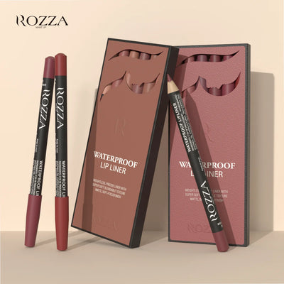 Waterproof Lip Liner Pencil Set, Weightless Precise Liner with Super Soft - LKBA