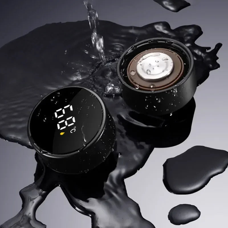 New Car Smart Thermos Bottle Temperature Stainless Travel Mug Emblem For Audi A7 A8 A3 A4 A5 A6 TT Q3 Q5 Q7 A1 B5 B6 B7 B8 B9 8P - LKBA