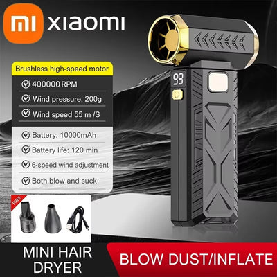 Xiaomi Powerful 1000000RPM 65m/s Air Vortex Brushless Protable Blower Dust Cleaner With Smart Display Brushless Electric Blower - LKBA