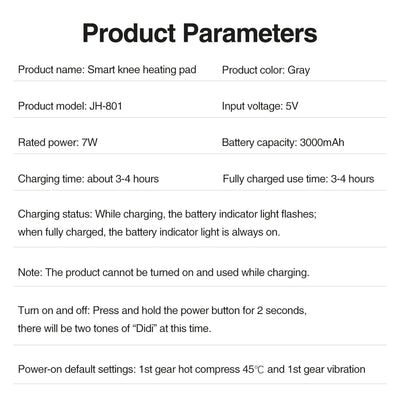 3 in 1 Cordless Thermal Knee Pad Knee Shoulder Massager Vibration Leg Arm Joint Brace Muscle Relax Joint Brace Muscle Relaxation