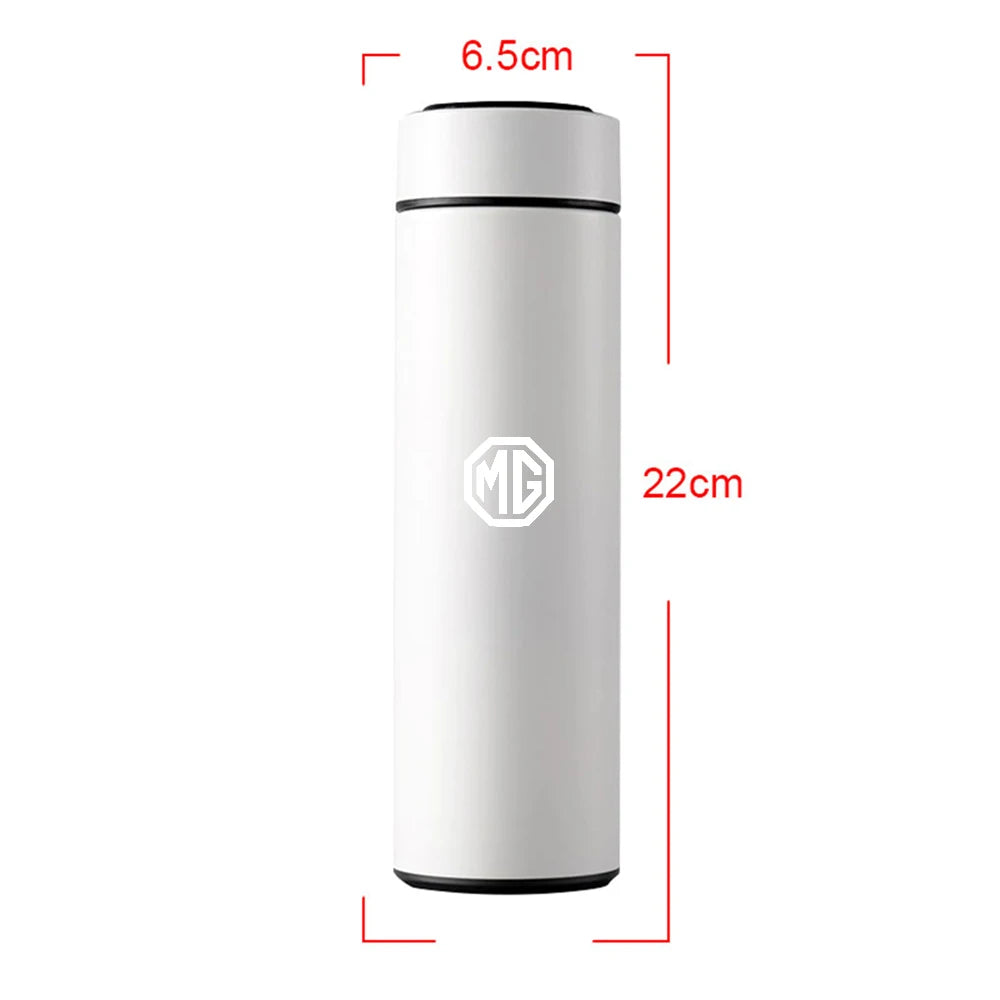 Car 500ml Smart Thermo Mug Drink Flask Temperature Display For MG ZS 5 7 6 Cyberster MG4 EV ES5 HS ONE GT GS MG3 EZS 3SW Scorpio - LKBA