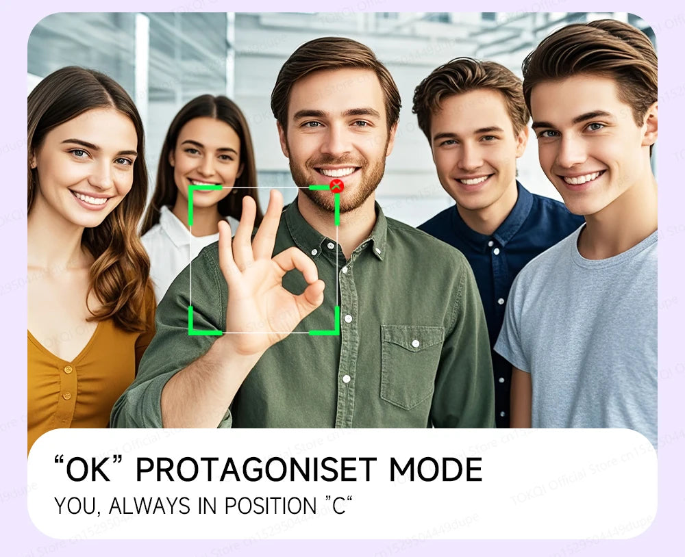 C22 AI Face Tracking Handheld Gimbal Stabilizer 360° Rotation Shoot Selfie Stick Tripod - LKBA