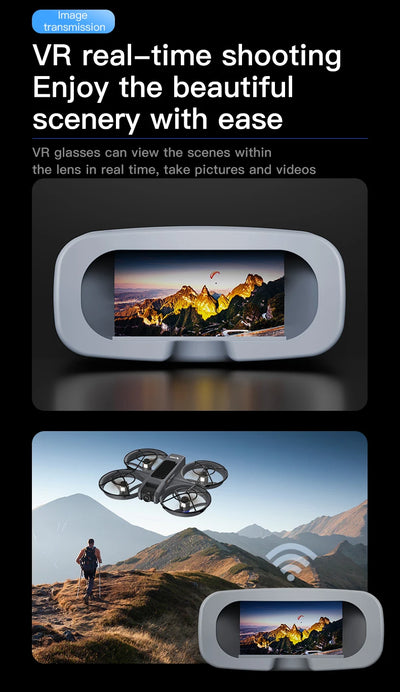 New X226 Mini RC Drone with Professional 8K HD Dual Camera 6Axis Headless Mode 360 Fly Remote Quadcopter - LKBA