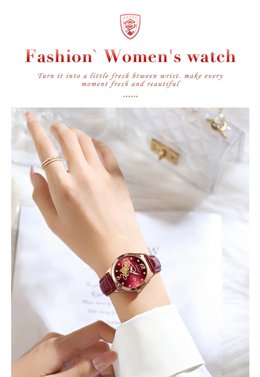 POEDAGAR Fashion Quartz Watch Female Luxury Elegant Casual Clock Waterproof Luminous Date Leather Women Watch Montre Femme gift - LKBA