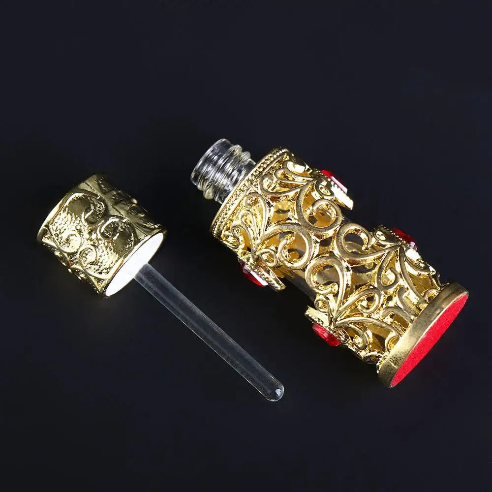 Alloy Dropper Arabian Style Dubai Middle East Style Perfume Bottles Cosmetic Container Refillable Bottles Essential Oil Bottles - LKBA