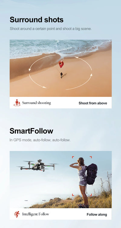 New K19 Max Drone 4.5-Inch Large Screen 360° Obstacle Avoidance GPS Positioning Optical Flow Positioning RC Airdrop Device - LKBA