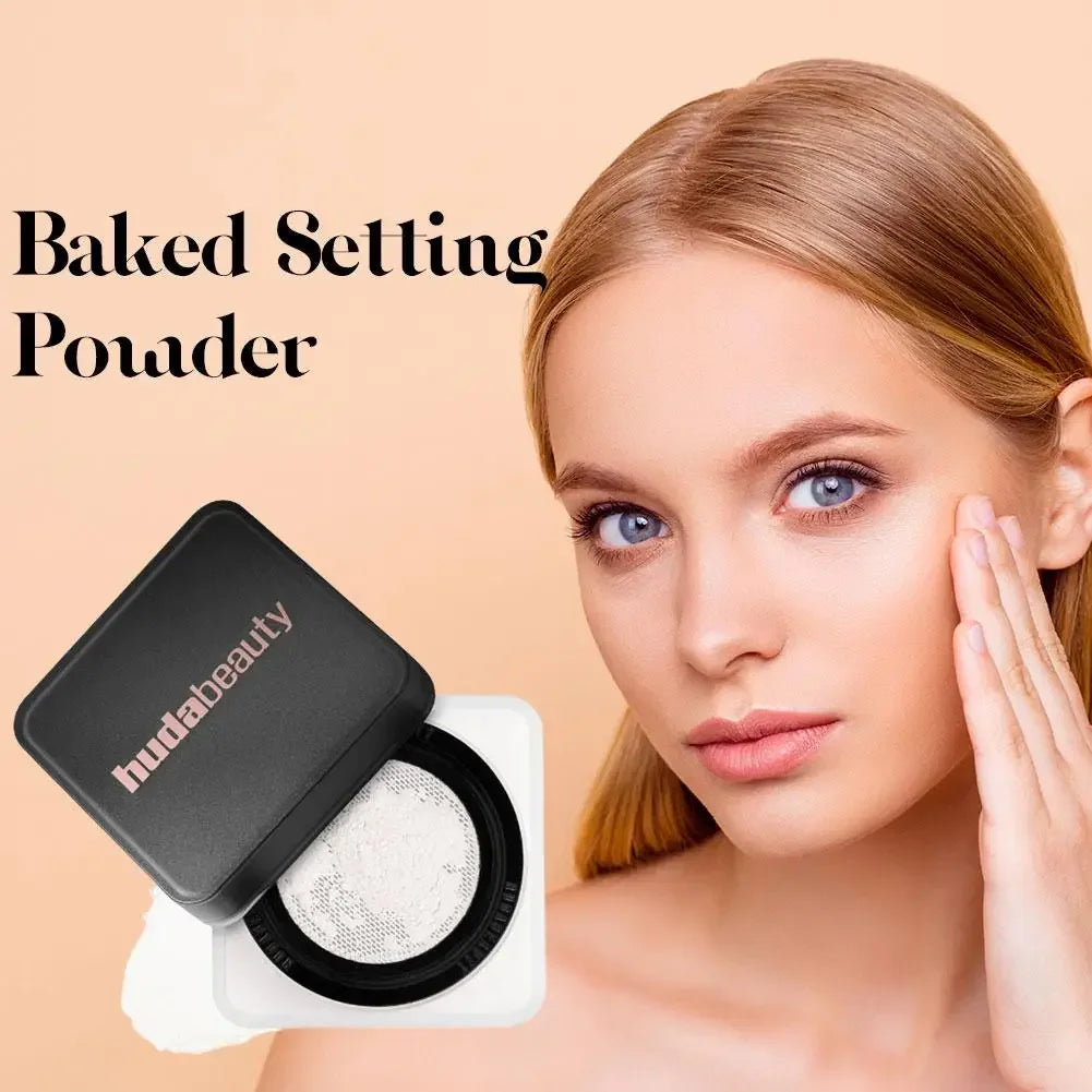 Easy Bake Loose & Setting Powder Long Lasting Oil Control Matte Waterproof Brightening Loose Powder Makeup - LKBA