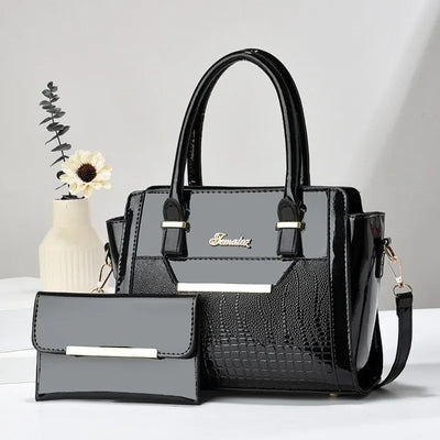 New Large Capacity Crocodile Print Handbag Mother Bag Women's Bag High Quality - LKBA