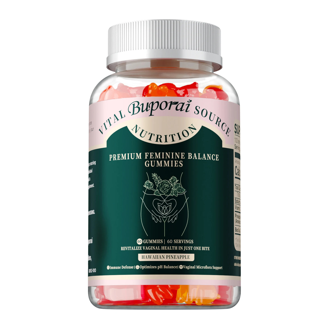 Premium Feminine Balance Gummies - Regulate Physiological Balance, Promote Digestion, Enhance Immunity - 60pcs - LKBA