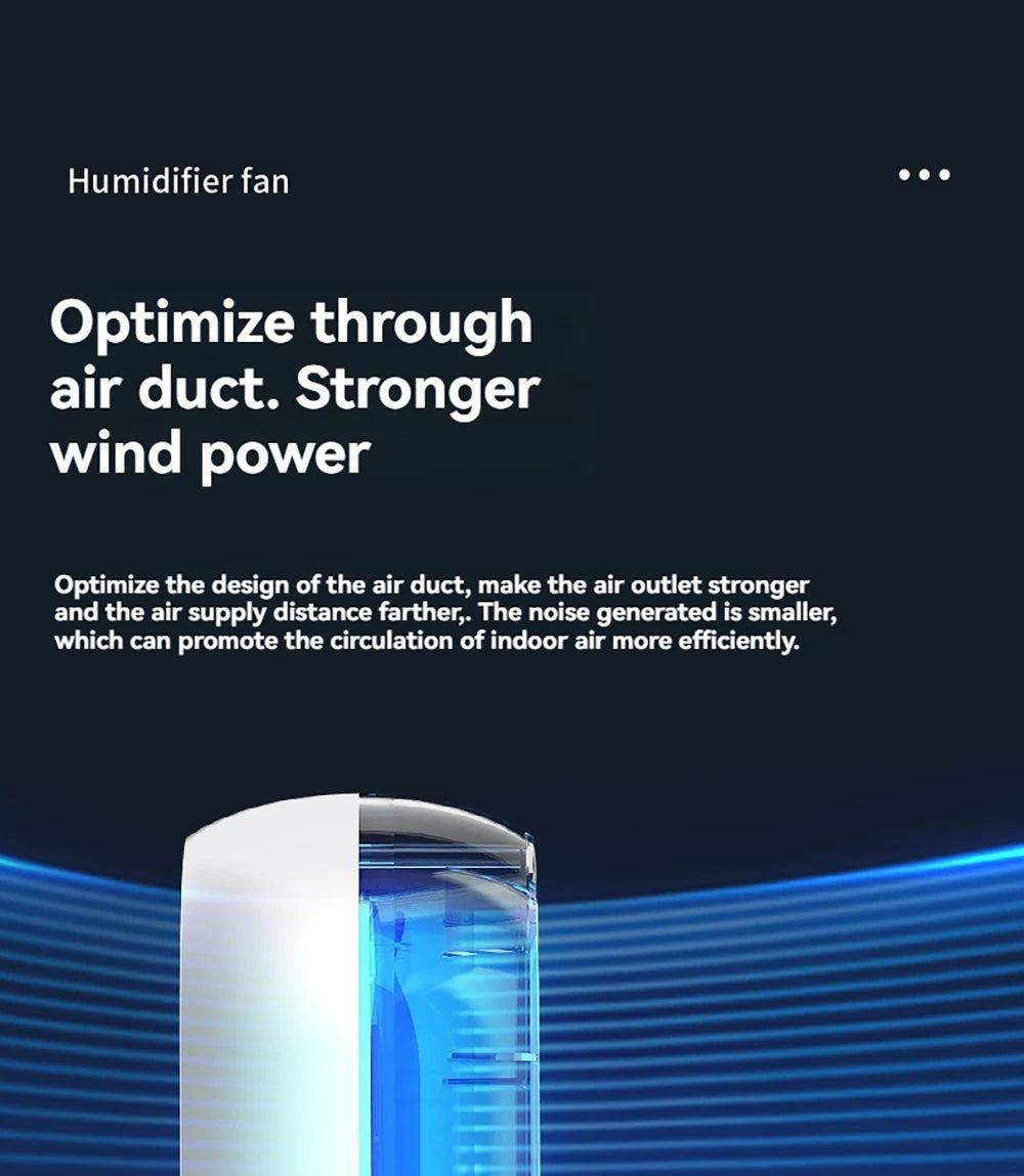 Mini Air Cooler Humidification Cooling USB Silent Timed Air Conditioning Fan Colorful Lights Night Light Led Screen 6 Wind Speed - LKBA