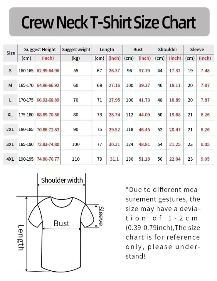 Men's Breathable Sporty Pattern Printed T-shirt Casual and Fashionable Short-sleeved Cotton T-shirt Summer Brand Streetwear Top - LKBA