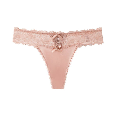 Sexy G-String Trousers Ladies Lace Floral Bikini Underpants Low-Rise Mesh Hollow Underwear Thong Panties Lingerie - LKBA