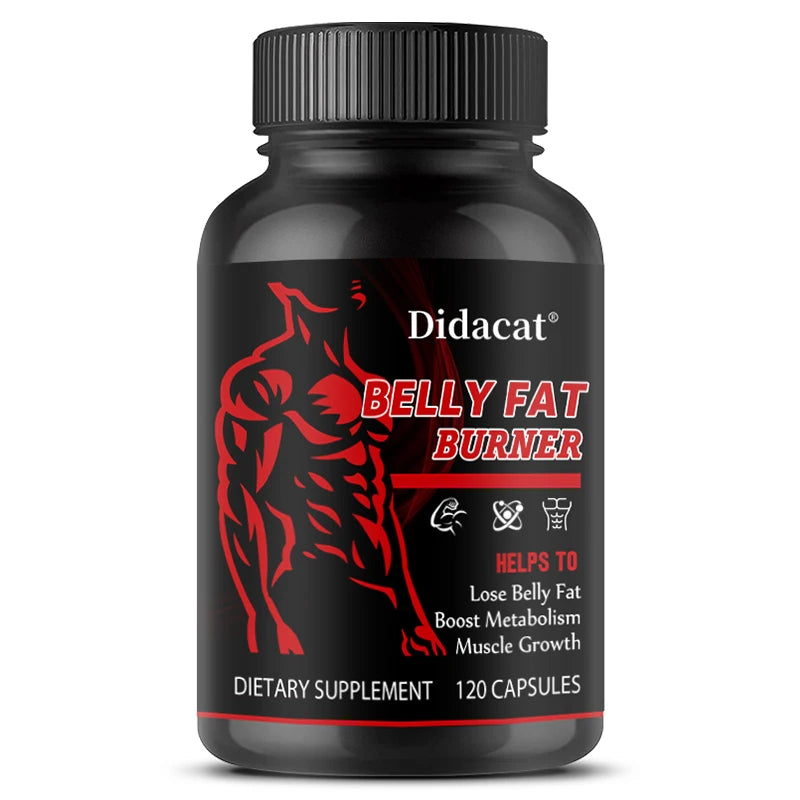 Belly Fat Burner for Men - Burn Belly Fat, Tighten Abs, Boost Muscle Growth, Caffeine Free - LKBA