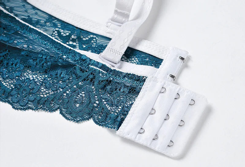 New Style Sexy Women Bra Set Lace Thin Cup B C Underwired Underwear Small Chest Gathering Push Up Lingerie Breast Bra Thong