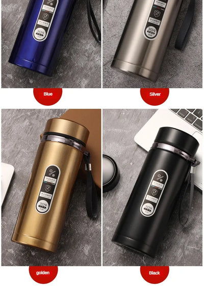500ML-1Liter Stainless Steel Thermos Bottle with LED Temperature Display Sus304 Tea Water Bottle Vacuum Flask Portable Cups - LKBA