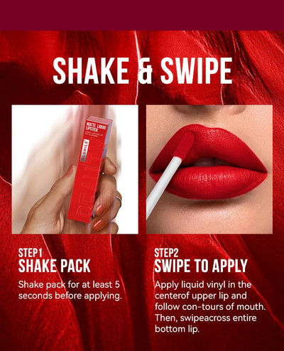 6 Color Non-stick cup Velvet Satin Gloss Lip Glaze Mist Liquid matte lipstick Waterproof long-lasting - LKBA