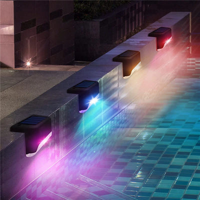 1-24PCS IP65 Waterproof Solar Garden Light Outdoor LED Solar Power Deck Lamps for Railing Stairs Step Fence Yard Patio Pathway - LKBA