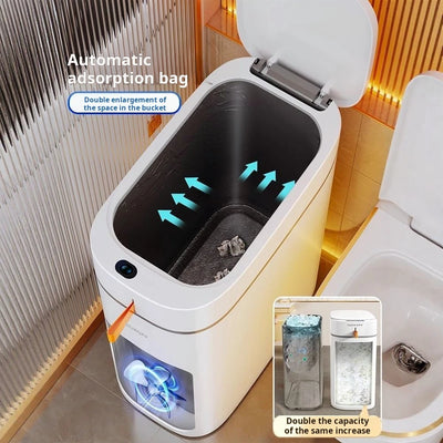 Smart Sensor Trash Can JOYBOS Rechargeable Auto Adsorption Bag Garbage Can For Toilet Living Room Kitchen Household Items - LKBA