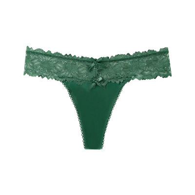 Sexy G-String Trousers Ladies Lace Floral Bikini Underpants Low-Rise Mesh Hollow Underwear Thong Panties Lingerie - LKBA