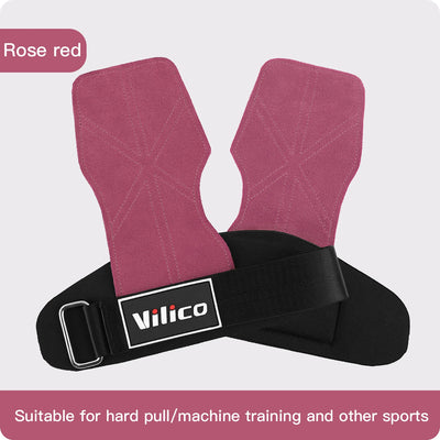 2Pcs Gym Gloves Fitness Hand Palm Protection Equipment Anti Slip Wear-resistant Wrist Protection Hard Pull Grip Strength Gloves - LKBA