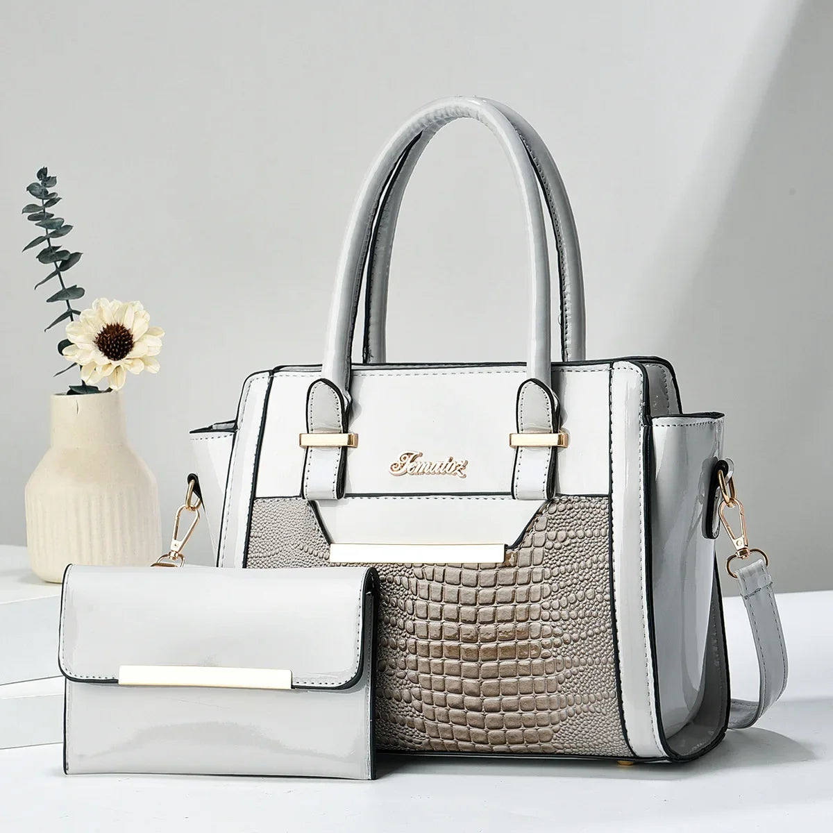 New Large Capacity Crocodile Print Handbag Mother Bag Women's Bag High Quality - LKBA