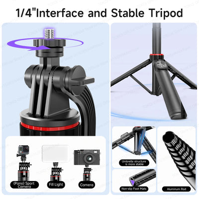C22 AI Face Tracking Handheld Gimbal Stabilizer 360° Rotation Shoot Selfie Stick Tripod - LKBA