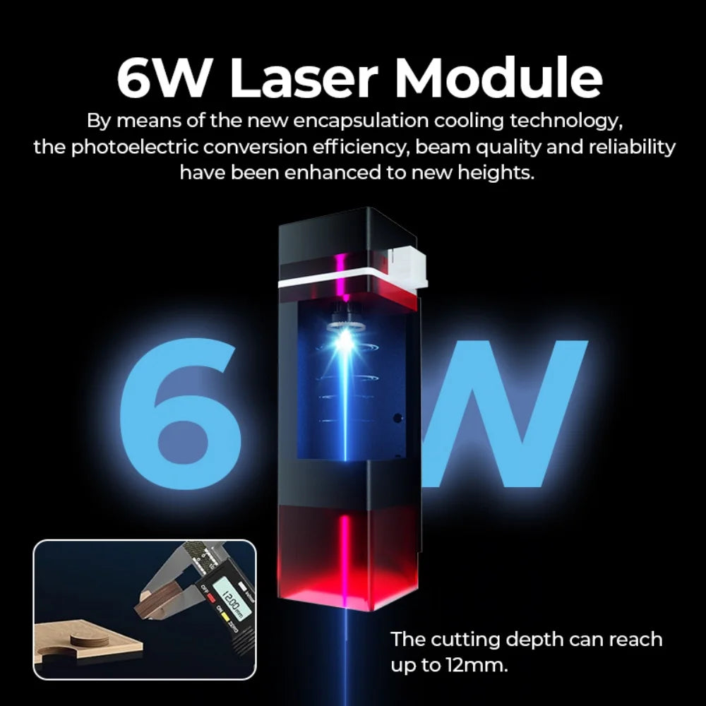 ACMER S1 6W Mini Laser Engraver Portable Small Laser Engraving Cutting tool Machine DIY for Logo Wood  leather Acrylc Beginner - LKBA