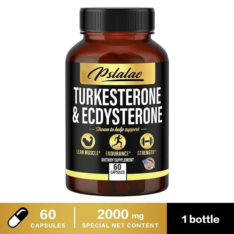 Turcosterone & Ecdysterone - 2-in-1 High Potency Turkesterone Supplement for Men & Women - Strength, Energy and Vitality - LKBA