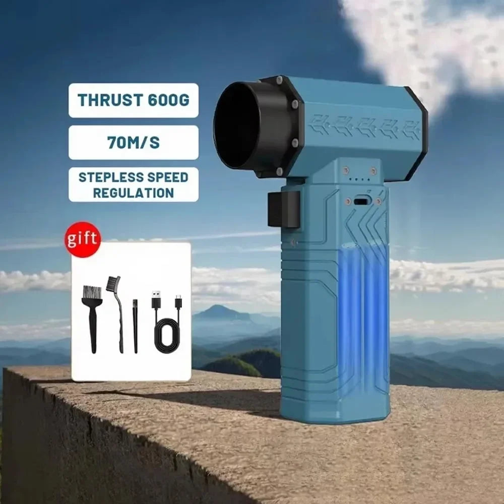 880000RPM Powerful  Mini Turbo Jet Fan Air Blower ,10000mAh 600g Thrust 70m/s Wind Brushless Duster leaf Removal Dryer keyboard - LKBA