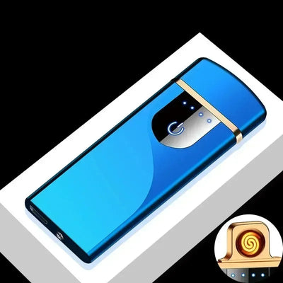 2025 Electric Windproof Metal Lighter Double Arc Flameless Plasma - LKBA