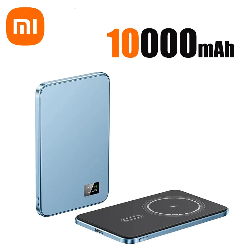 3C Certification 500000mAh Power Bank MagSafe Magnetic Wireless Fast Charge Portable Ultra-thin Battery - LKBA