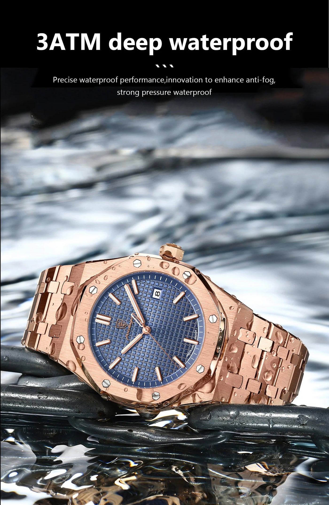 POEDAGAR Luxury Business Man Wristwatch Waterproof Luminous Date Men Watch Stainless Steel Fashion Quartz Watches For Men Reloj - LKBA