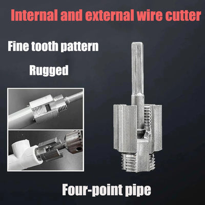 Universal Internal External Pipe Threading Tool Compact Durable Hand Tool for Fast Pipe Fittings - LKBA