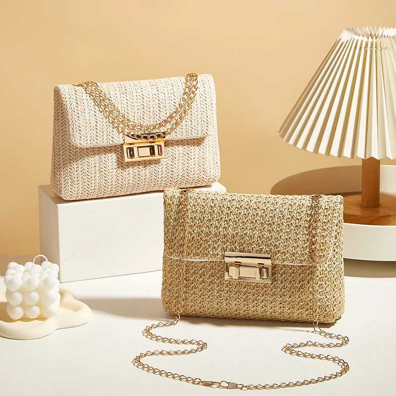 Crossbody Bag for Women Chain Strap Banquet Stylish Accessory Shoulder Bag for Day-to-Night Outfits - LKBA