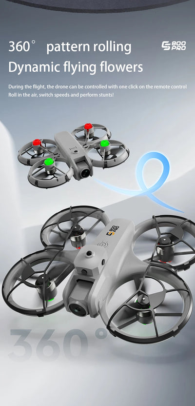 NEW ES800 Pro Mini Drone 1080P HD Camera Brushless Motor Obstacle Avoidance Aerial Photography Remote Control Aircraft Quadcopter - LKBA