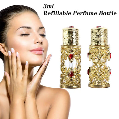 Alloy Dropper Arabian Style Dubai Middle East Style Perfume Bottles Cosmetic Container Refillable Bottles Essential Oil Bottles - LKBA