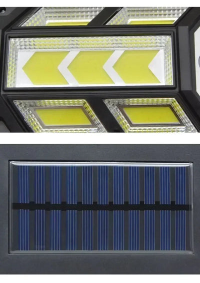 New Solar Lamp Outdoor Sunlight Motion Sensor 8m Remote Control Solar Focus Wall Street Light Waterproof External Solar Lamp - LKBA