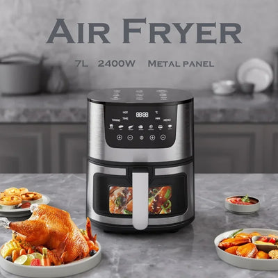 7L Electric Air Fryer Smart Multi-function Hot Convection Oven Deep Fryer Without Oil LED Touch Control - LKBA