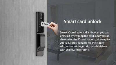 Waterproof Outdoor Smart  Lock Wifi Alexa Tuya APP Aluminium Alloy Material Fingerprint Password Smart Door Lock With Camera - LKBA