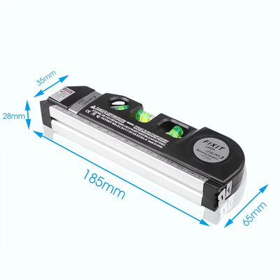 New Laser Level Line Tools and Tripod Multipurpose Adjustable Laser Level Kit Standard Cross Line Lase 8 Feet Measure Tape Ruler - LKBA