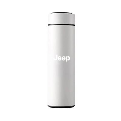 Car Stainless Steel Smart Thermos Mug Thermos LED Display Temperature For Jeep Renegade Patriot Wrangler Cherokee Compass Trail - LKBA
