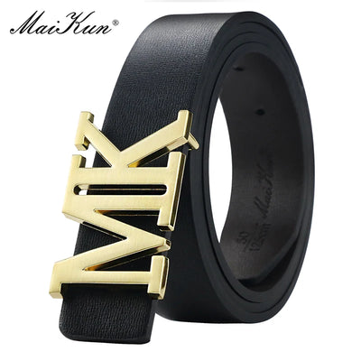 Men's Reversible PU Leather Dress Belt Rotated Black Buckle Belt Valentine's Day - LKBA