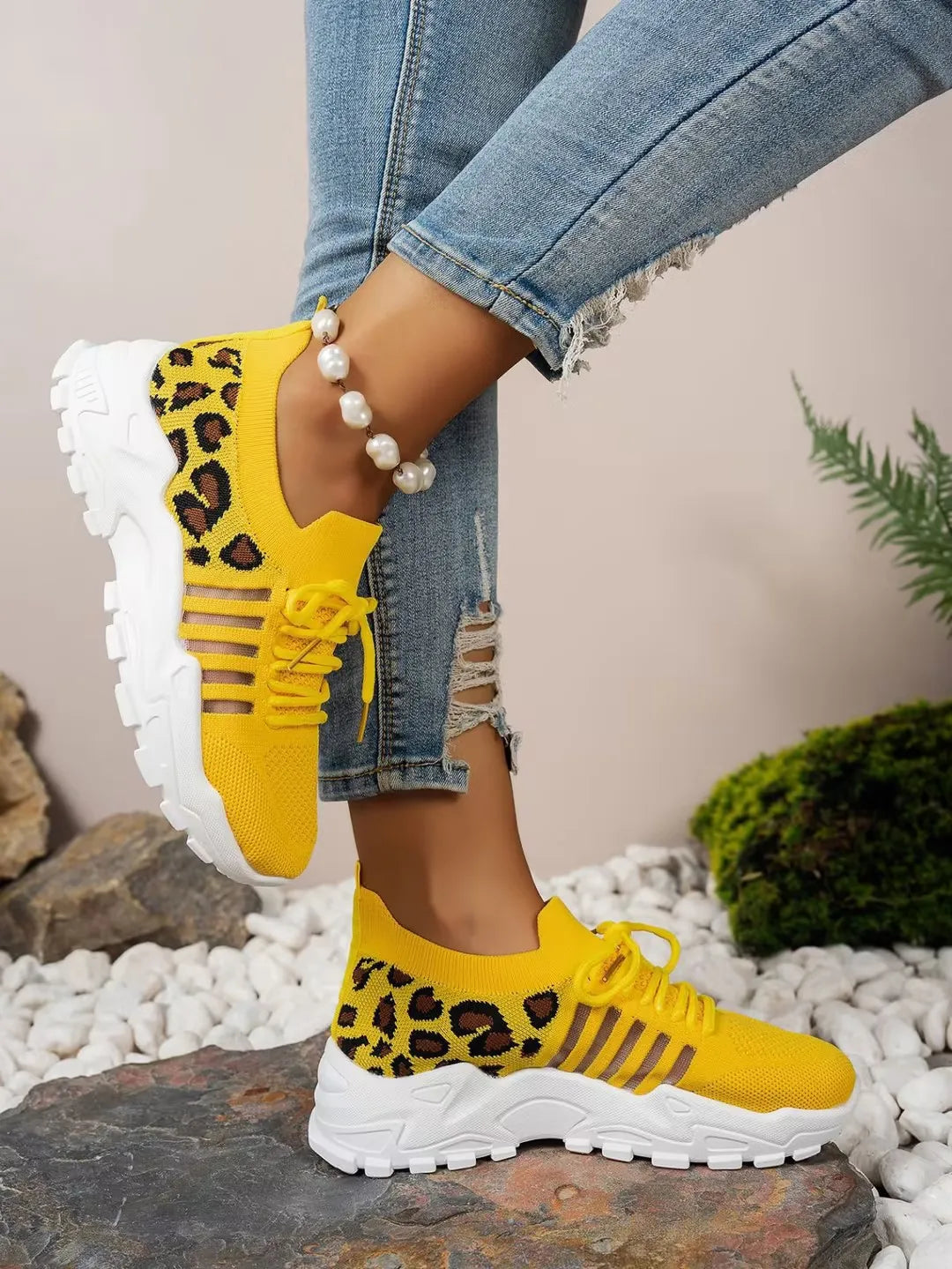 shoes woman 2025 [Leopard print sneakers] lightweight and breathable women's casual sneakers.women's shoes sale shoes - LKBA