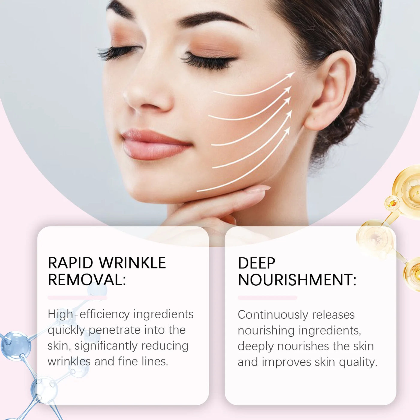 Bio-Collagen Face Mask Anti-Wrinkle Firming Lift Deep Hydrating Overnight Mask Shrink Pores Brightening Repair Skin Care - LKBA