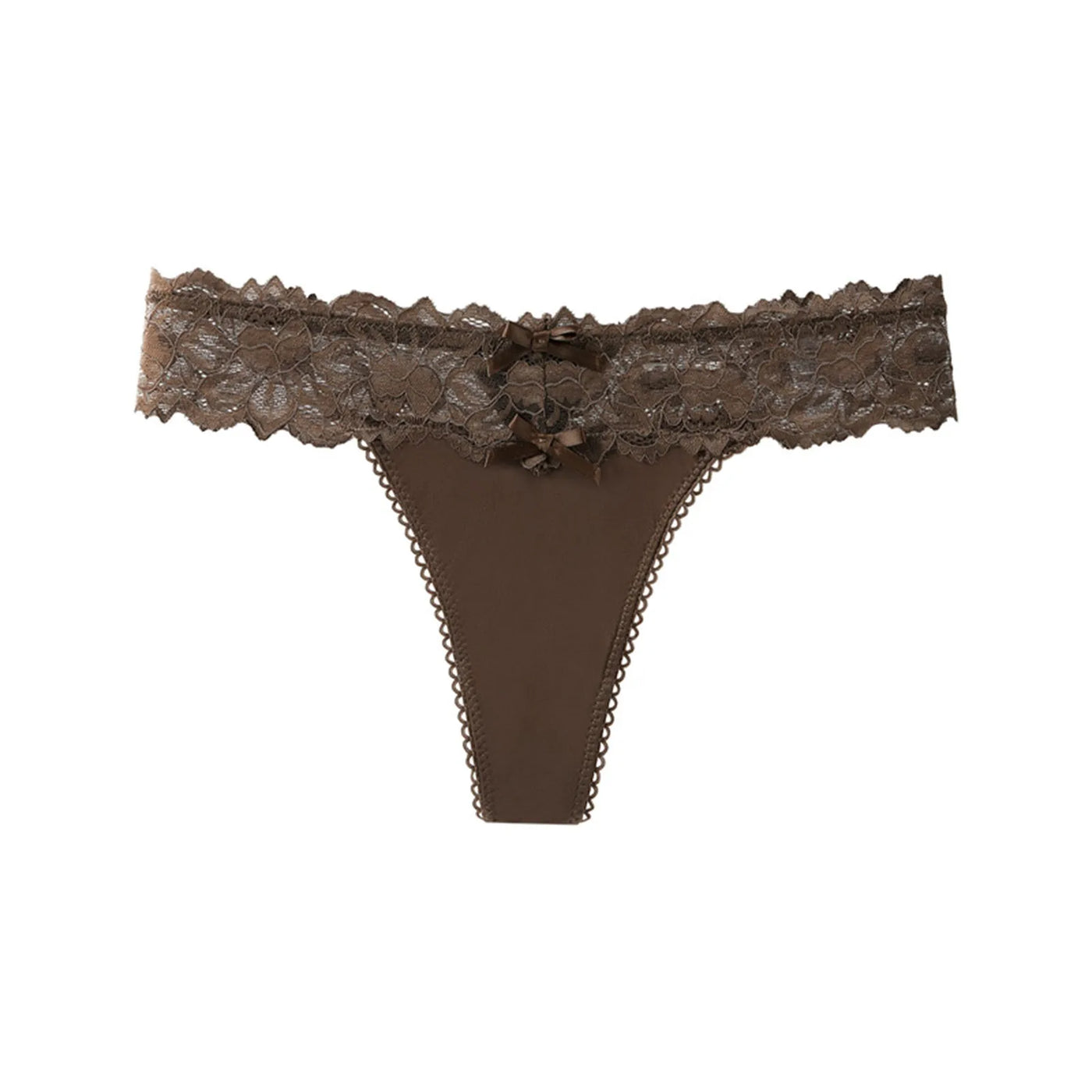 Sexy G-String Trousers Ladies Lace Floral Bikini Underpants Low-Rise Mesh Hollow Underwear Thong Panties Lingerie - LKBA