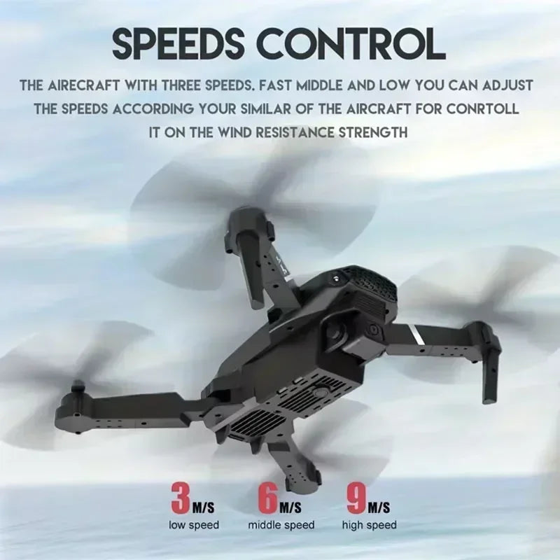 2025 E88Pro RC Drone 4K Professional With 1080P Wide Angle HD Camera Foldable Helicopter WIFI FPV Height Hold - LKBA