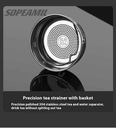 Car Vacuum Cup Thermos Mug Temperature Display Coffee Cup Mercedes-Benz A C E S Class A35 A45 C43 CLA CLS GLA GLC GLK ML SL Vito - LKBA