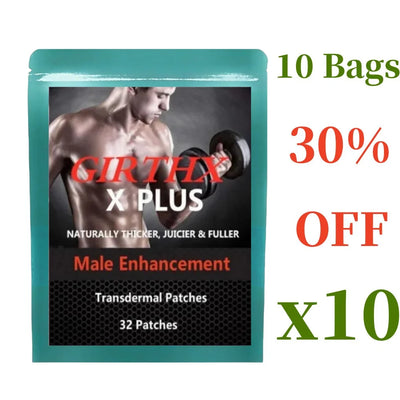 Male Patches, enlarger, Bigger, longer, growth, thicker,32 Patches Two months Supply - LKBA