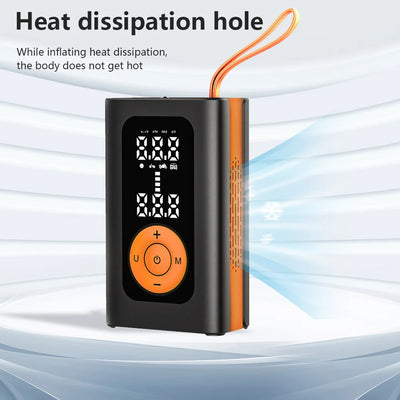 Wireless Car Inflator Pump 19 Cylinder 60CM Extended Air Tube Tire Inflator, Suitable for Cars/Motorcycles - LKBA