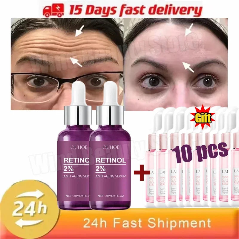 Remove Wrinkle Face Serum Lift Firming Anti-Aging Fade Fine Lines Whitening Brightening Moisturizer Skin Care - LKBA